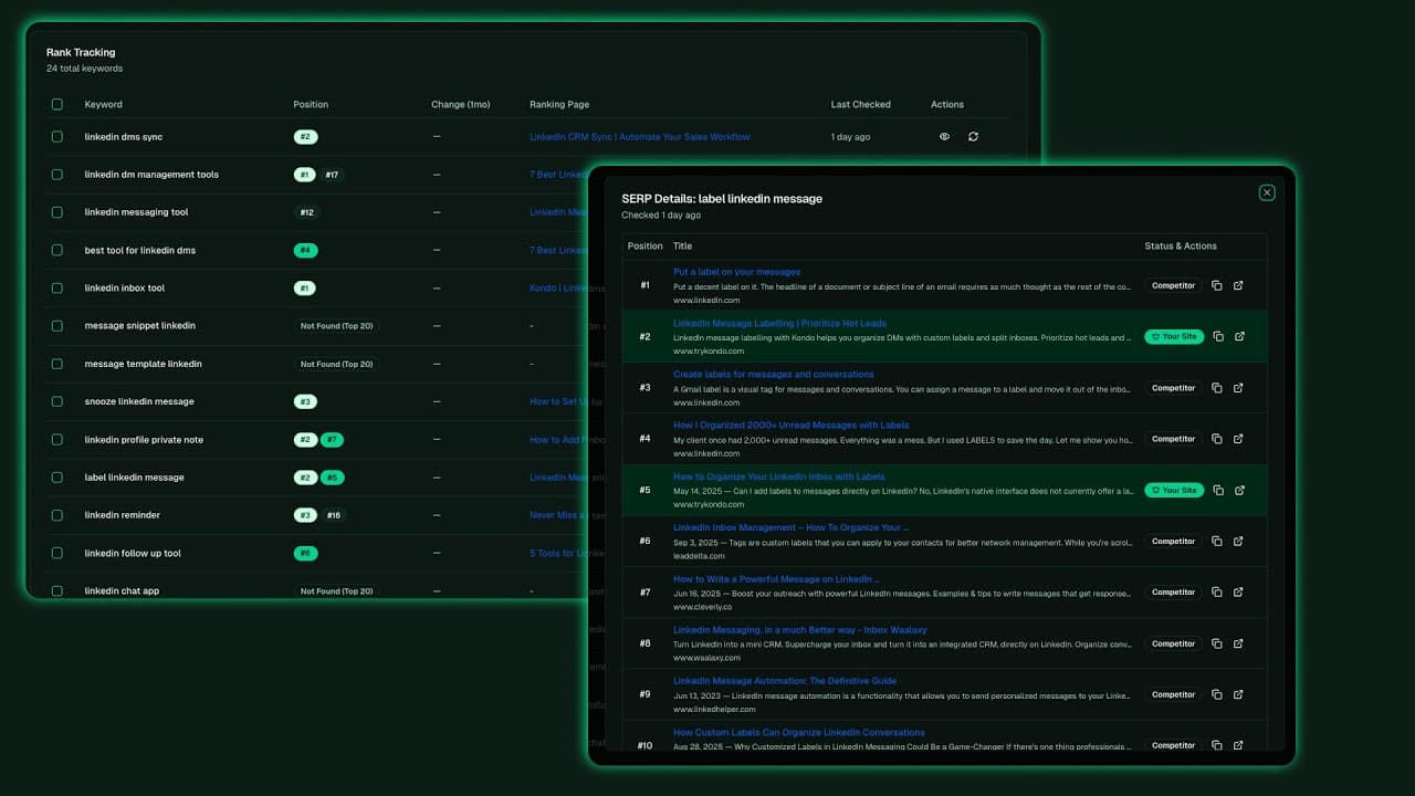 Track Keyword Rankings