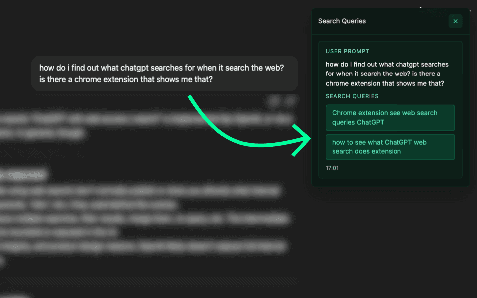 ChatGPT Search Query Extractor Tool Interface