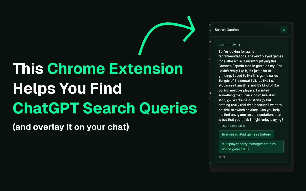 eversql query optimizer - chrome extension: database... ChatGPT Search Query Extractor Chrome Extension | See Web Search ...